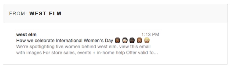 emoji subject line