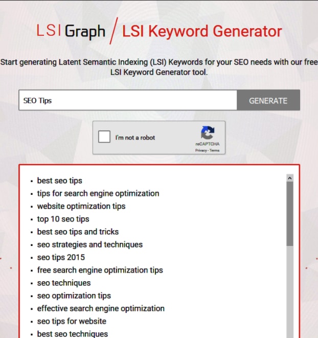 lsi keywords