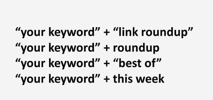 how to find link roundups